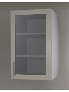 1 Glass Door Top Cabinet (Clear glass) Right Hinged